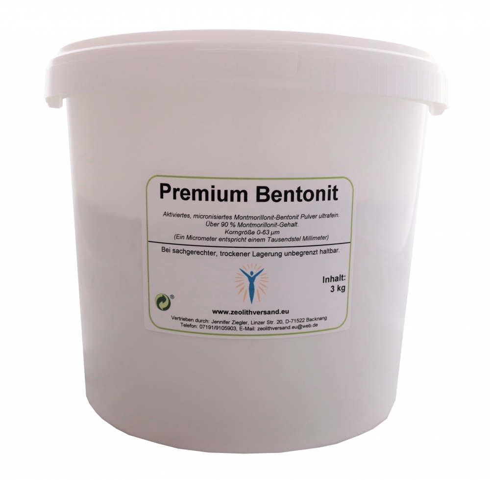 Bild 1 von 3 kg Premium Bentonitpulver