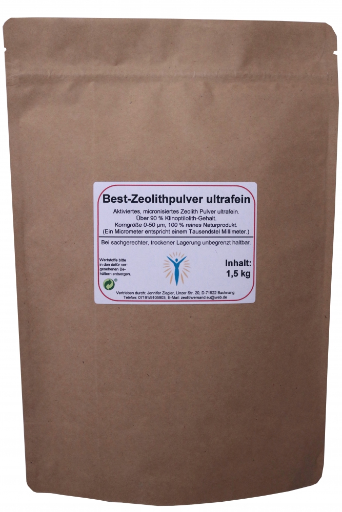 Bild 1 von Zeolite Fine Powder 0-50 µm - 1 kg - in paper bag